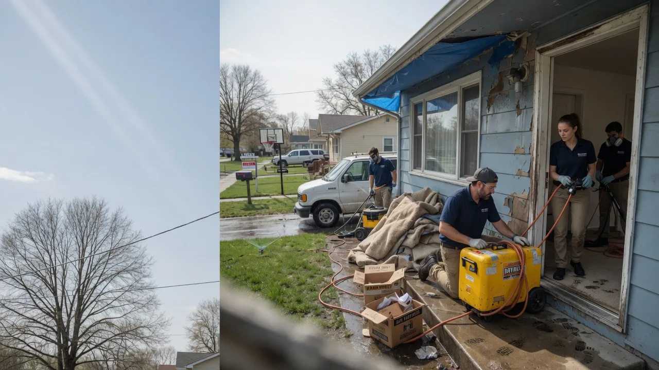 Basement Flood Cleanup in Mounds, IL near me